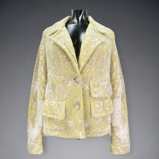 Giacca in maglia fantasia