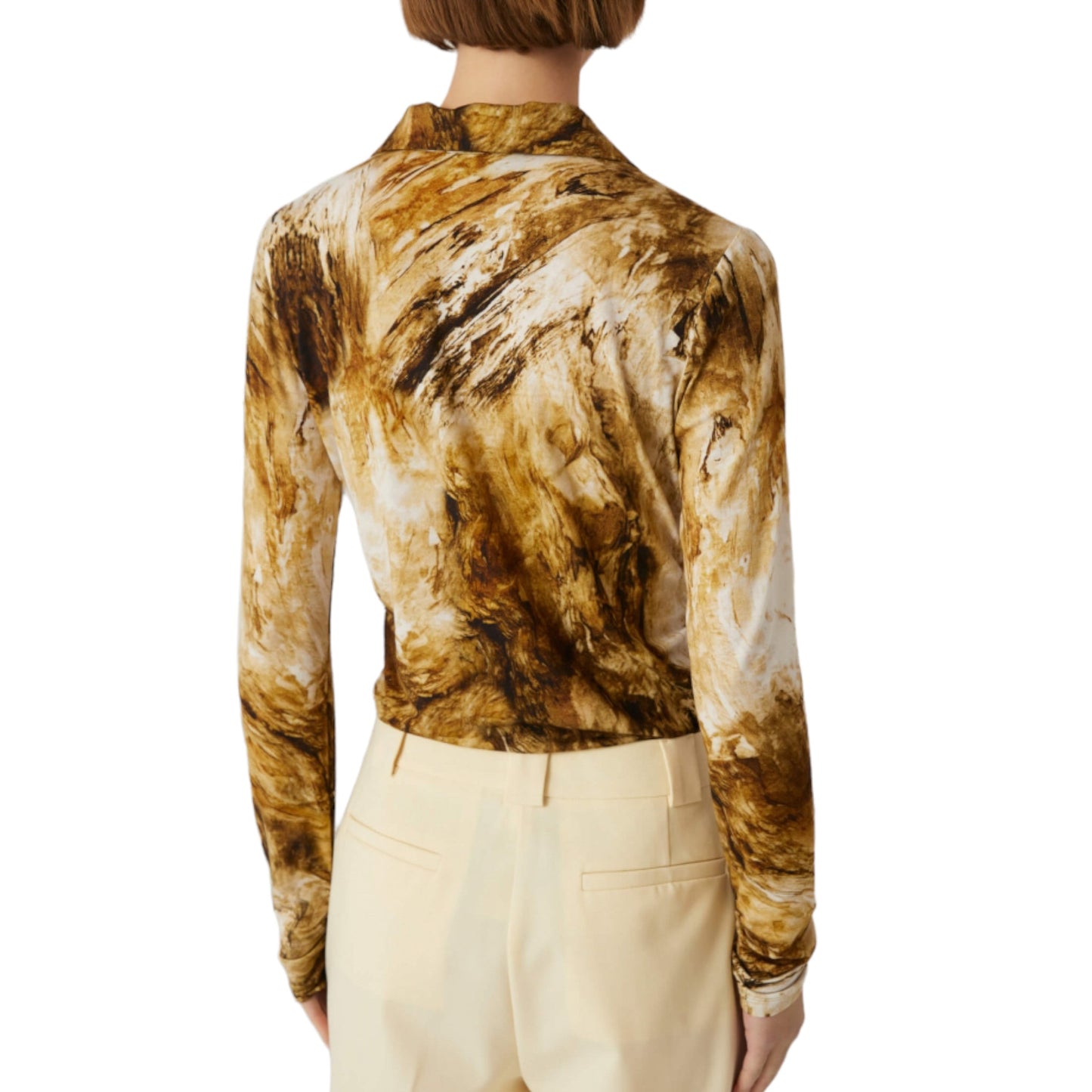 Camicia in jersey stampato