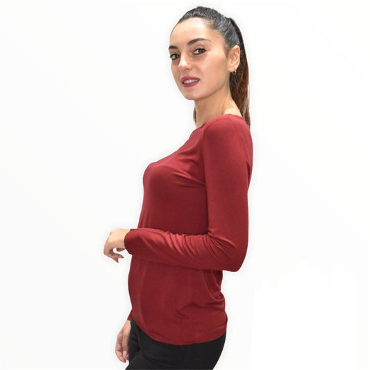 Maglia scollo a barca