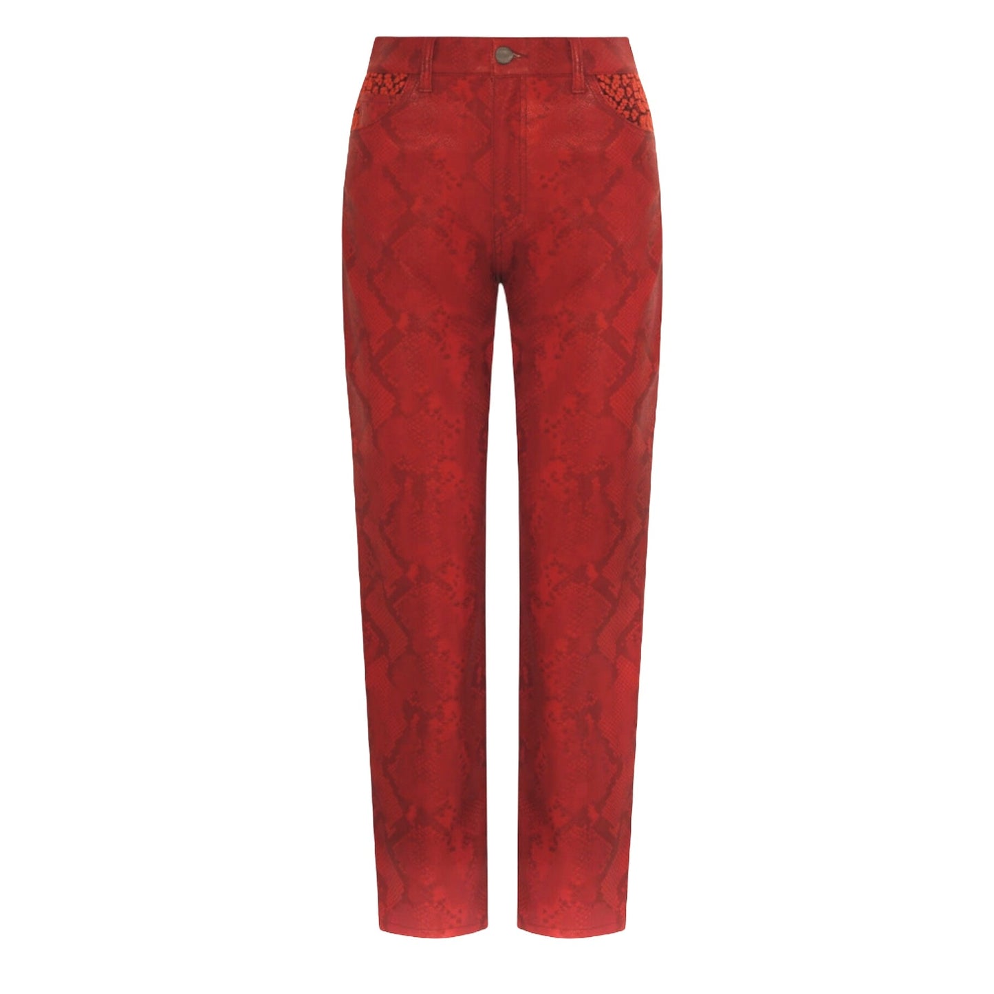 Pantaloni cinque tasche eco-pelle