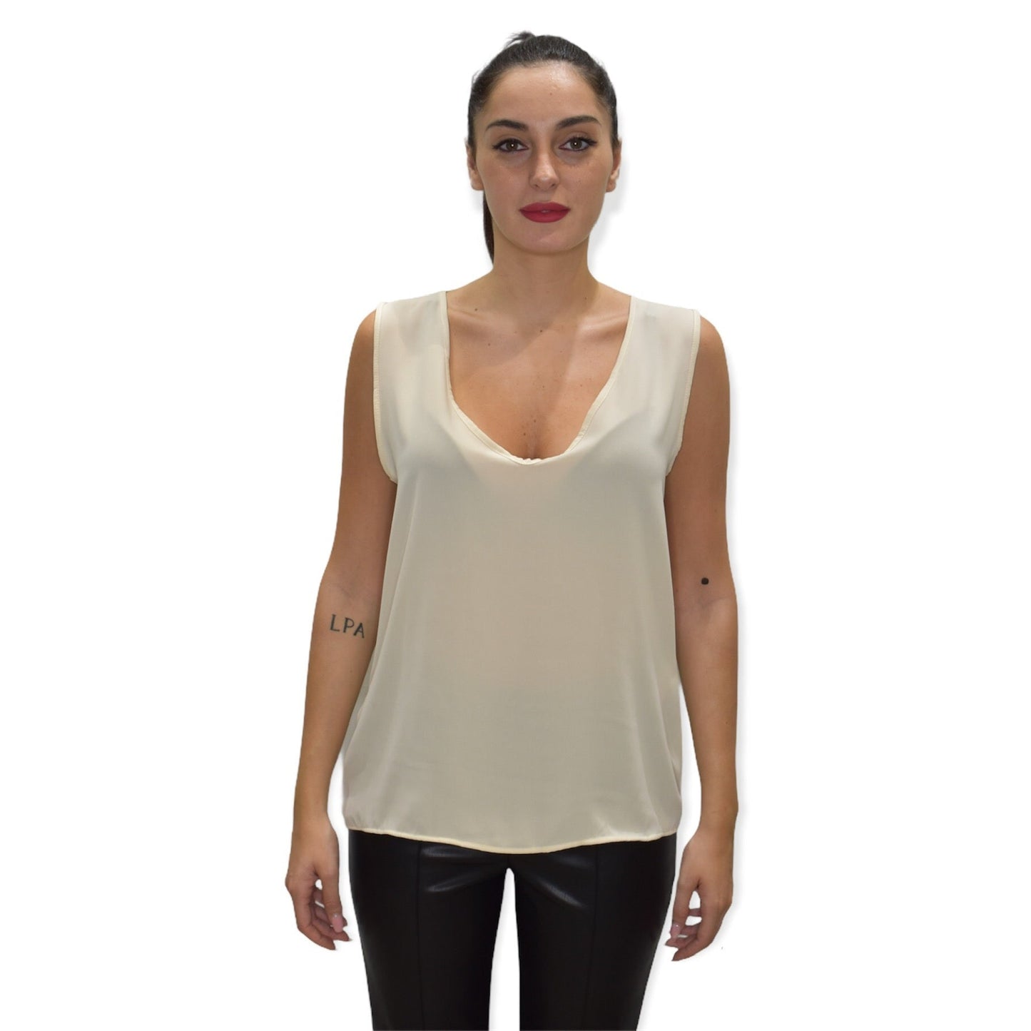 Maglia scollo a V profondo