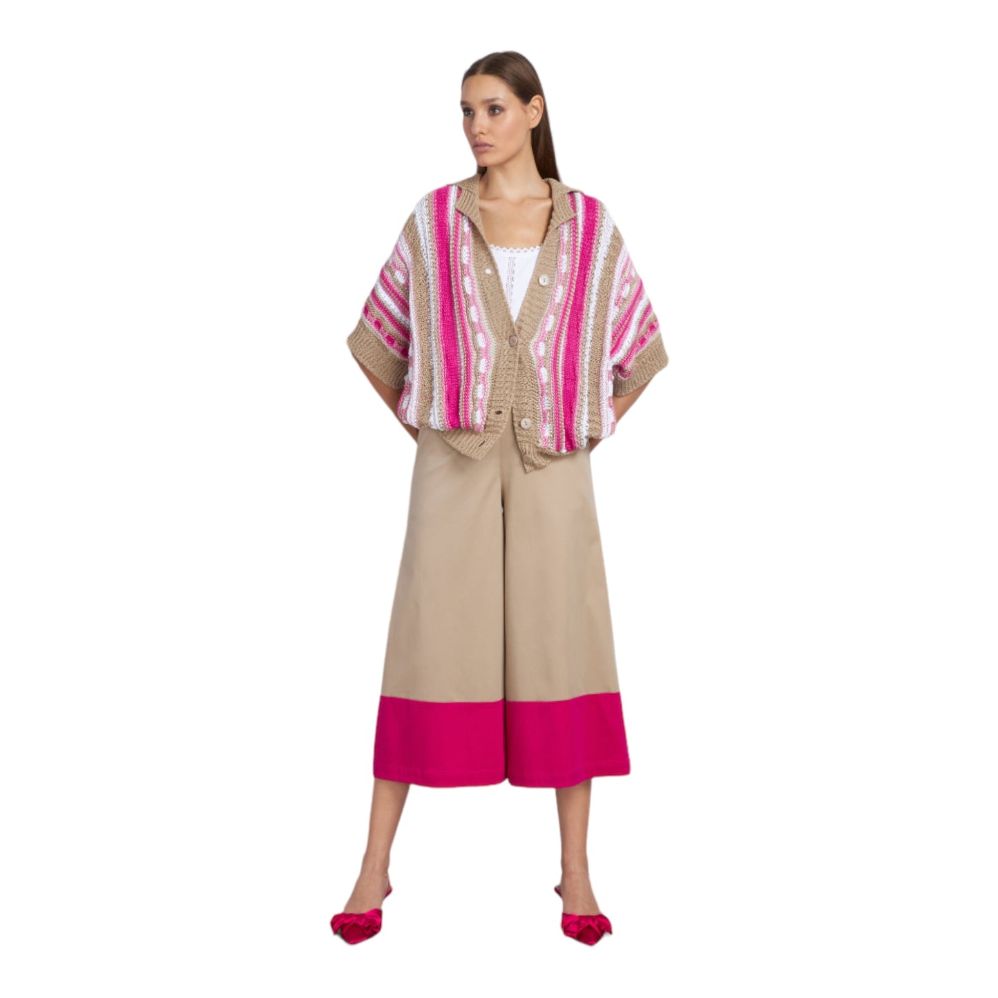 Pantalone palazzo satin