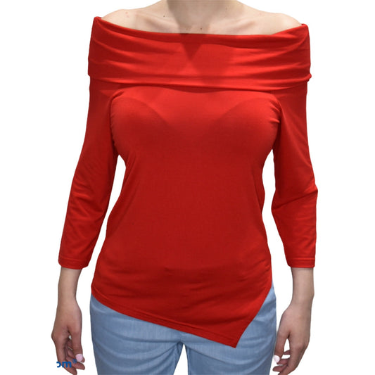 Maglia scollo a barca