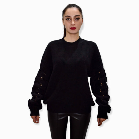 Maglia manica traforata