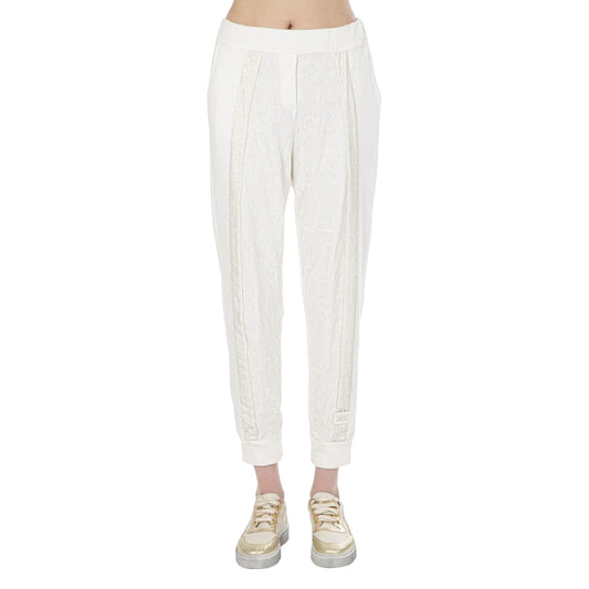 Pantalone con dettagli in oro