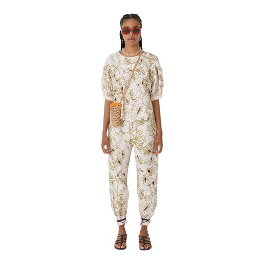 Pantalone con ricami