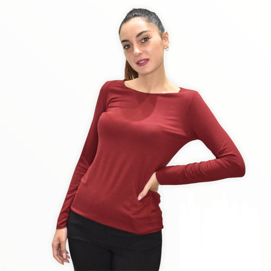 Maglia scollo a barca